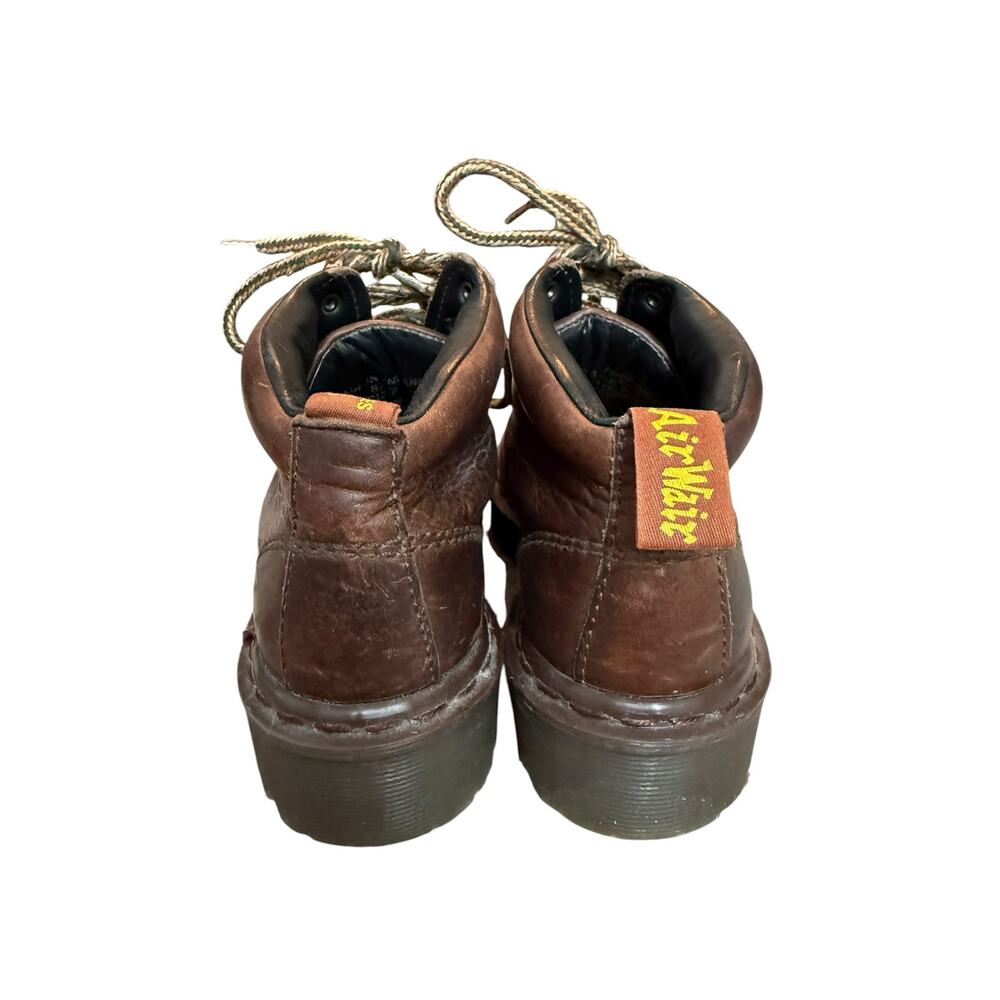 Vintage Dr. Martens Made in England Brown Leather Ankle Boots Women 6 Men 5 - Picture 3 of 8